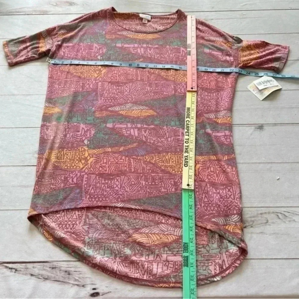 NEW Lularoe SS Tunic Irma Top Sz XS Poly Cotton Rayon Spandex Bust - Picture 7 of 10